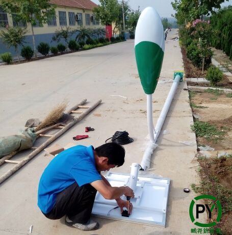 農村6米太陽能路燈安裝